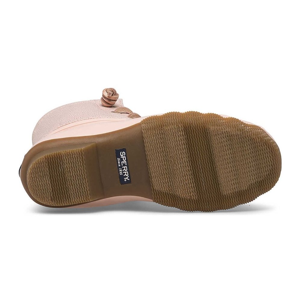 Sperry Saltwater Boots Blush Toddler Girls Size 8 Pink Rose Gold Metallic Water - Picture 5 of 10